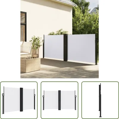 Obrázok produktu pre The Living Store Bočná výsuvná markíza biela 140x1000 cm