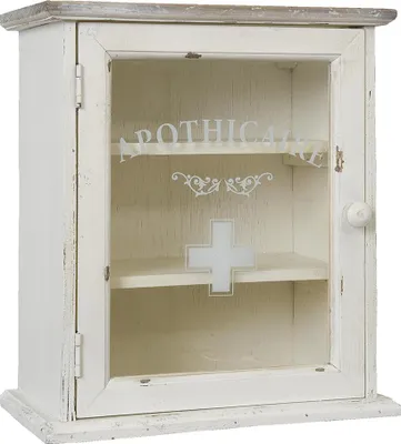 Produktbild von Clayre & Eef Medizinschrank 32x18x36 cm Weiß Holz