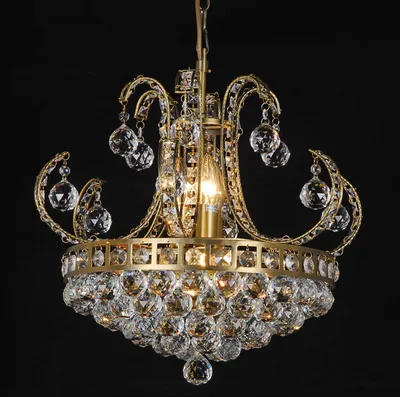Produktbild von Clayre & Eef Kronleuchter Ø 50x43/168 cm Goldfarbig Eisen