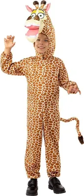 Produktbild von Madagascar – Giraffe Melman Kostüm für Kinder Kindergröße: 110-116