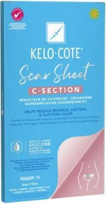 Produktbild von Kelo-Cote Silikon-Narbenpflaster Kaiserschnitt 1 St