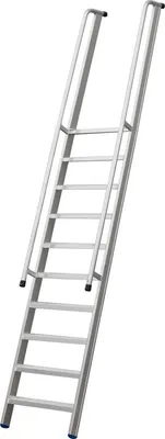 Produktbild von Profi Stufenleiter Mod. 222 mit 2 Handläufen - Stufenanzahl: 10, Länge: 3,80 m