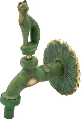 Produktbild von Nostalgie Auslaufventil Katze 1/2 Zoll patiniertes Messing