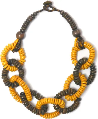 Produktbild von Kurze Kette Dana mit Holzperlen von collezione alessandro