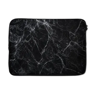 Produktbild von MuchoWow® Laptop Hülle 13 Zoll Marmor - Stein - Linie - Marmoroptik - Schwarz - Luxus Laptoptasche - Laptophülle - Sleeve - Rundumschutz