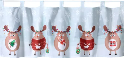 Obrázek produktu pro heimtexland ® Okenní závěsy Vánoční dekorace závěs 45x120 Okenní dekorace Vánoční závěs sob typ 651