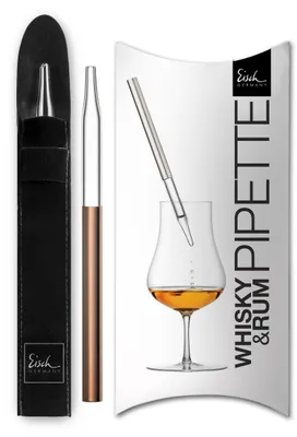 Zdjęcie produktu dla Pipeta do whisky/rumu EISCH 999/6, mosiężna, w pudełku prezentowym "GENTLEMAN", numer artykułu: 86599906 / 180458