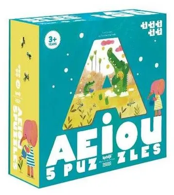 Image de Puzzle progressif voyelles AEIOU, Londji