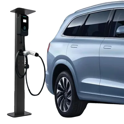 Obrázek produktu pro Nabíjecí stanice pro elektromobily, design odolný proti povětrnostním vlivům, organizér kabelů, černá