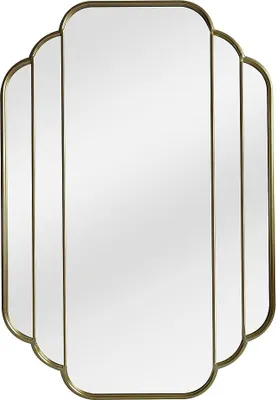 Produktbild von Goldfarbener Spiegel im Art-Deco-Stil - B 70 x H 105 cm - DALVIA