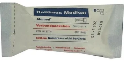 Productafbeelding van Holthaus Medical Alumed® verbandpakket met kompres, steriel, 6x8 cm