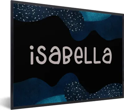 Produktbild von MuchoWow® Gerahmtes Poster Isabella - Pastell - Mädchen 80x60 cm - Poster mit Schwarzem Bilderrahmen Wandposter Rahmen Foto Bilder - Schwarzem - Mit Gestell
