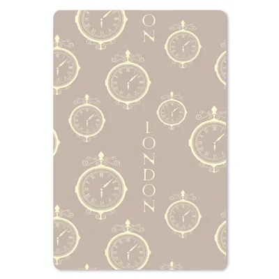 Produktbild von MuchoWow® Mauspad Mousepad London - Uhr - Muster - Vintage 18x27 cm - Mousepads - Maus Mat - Pad - Mausunterlage