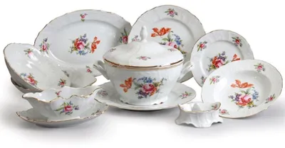 Produktbild von Thun 1794 Bernadotte, Tafelgeschirr, Porzellan, Gartenblumen, Thun, 25 d.