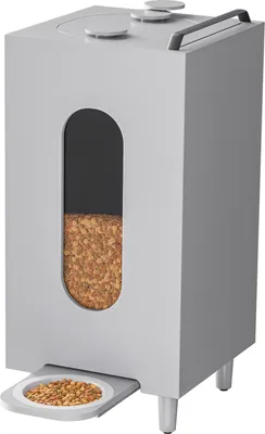 Image de Distributeur de croquettes Gris 20L Chat Chien Distributeur automatique de nourriture avec bol 10211