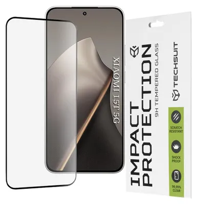 Obrázek produktu pro Techsuit - 111D Full Cover / Full Glue Glass - Xiaomi 15T - Black
