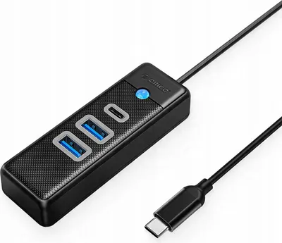 Produktbild von Orico Pwc2U-C3 Usb-C Hub / 2X Usb-A 3.0 + 1X Usb-C 3.0 - Schwarz