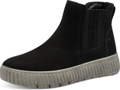 Zdjęcie produktu dla Tamaris Comfort Ankle Boot - Black Leather Rozmiar: 39 Szerokość: Normalna