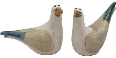 Produktbild von 2 Figuren lustige Möwen Océan,Stoneware, 16,8x7,8x12,6 cm