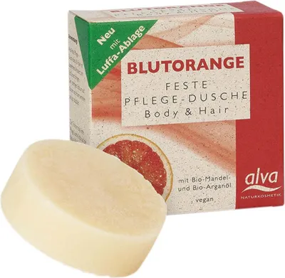 Produktbild von Blutorange - Feste Pflegedusche Body & Hair 60g