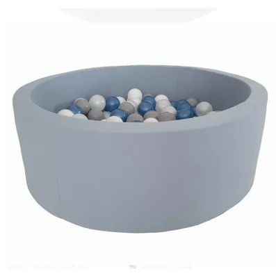 Image de MONIO for kids Piscine à balles 90 cm bleue + 200 balles