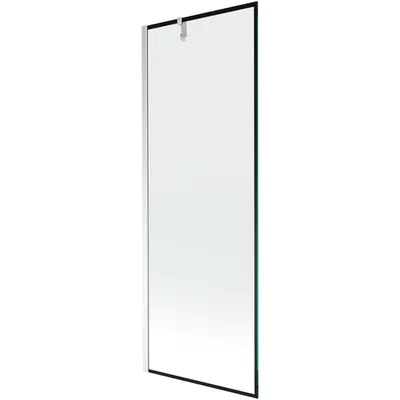 Obrázek produktu pro Mexen Next vanová zástěna 1 křídlo 70 x 150 cm, Černý vzor, Chromovaná - 895-070-000-00-70-01