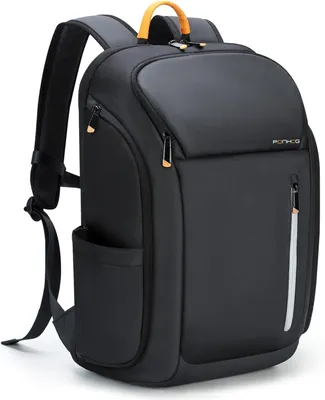 Produktbild von Laptoprucksack 17 Zoll, für Reisen, wasserabweisend, Diebstahlschutz, schwarz