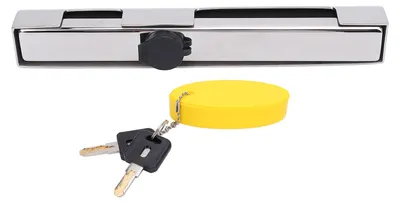 Immagine prodotto di Lucchetto per motori fuoribordo, robusto acciaio inossidabile, elevata sicurezza, con chiave, per imbarcazioni da diporto