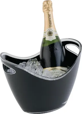 Produktbild von APS Wein-/Sektkühler, schwarz, Inhalt: 3,00 Liter, Höhe: 200 mm, Länge: 270 mm