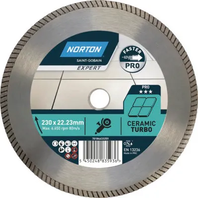Produktbild von Norton Diamantscheibe Pro Ceramic XT Ø 230 mmx22,23 mm