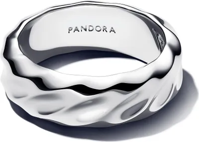 Immagine prodotto di Pandora Anello a fascia larga ondulata 193886C00 Anello da donna, misura anello:52