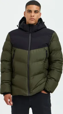 Produktbild von Blend BHOuterwear Herren Steppjacke Winterjacke Jacke mit Kapuze Gummizug Kinnschutz Reißverschlusstaschen Rippbündchen Regular fit