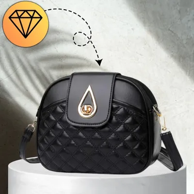 Image de Camerazar Petit sac à bandoulière matelassé en  noir