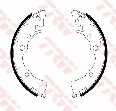 Produktbild von TRW Bremsbackensatz Trommelbremse Hinten für KIA PICANTO (TA) 180mm GS8812