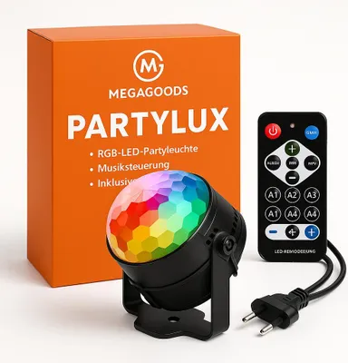 Produktbild von LED Disco Kugel RGB Partylicht Bühnenbeleuchtung Effekt DE.