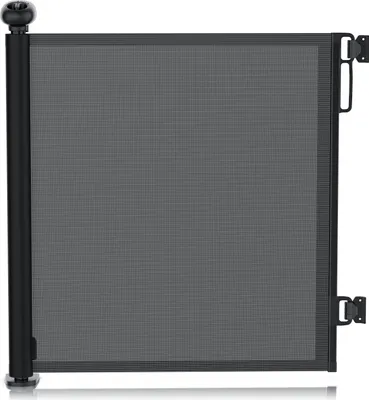 Produktbild von BEARWARE Treppenschutzgitter ausziehbar, Türschutzgitter, Treppenschutzrollo, Schutzgitter für Babys & Haustiere, Sicherheitsgitter 180 cm, Wandmontage