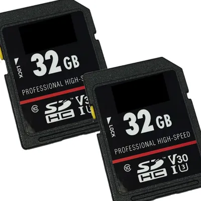 Produktbild von 2 x High-Speed 32 GB SDHC-Karte Class 10