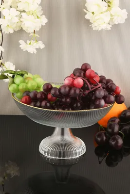 Image de Hermia Concept, Damla 1AKAY23, Obstteller, Transparent, 100 % GLAS, 23 x 18 x 12 cm