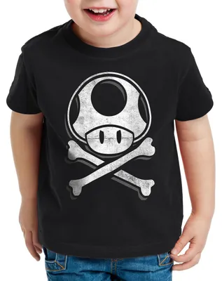 Produktbild von A.N.T. Toadskull Kinder T-Shirt mario totenkopf videospiel konsole world