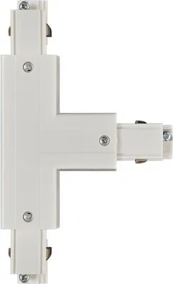 Imagen del producto de Conector para riel DIN, tipo "T", de 3 vías, exterior, color blanco, marca Kobi