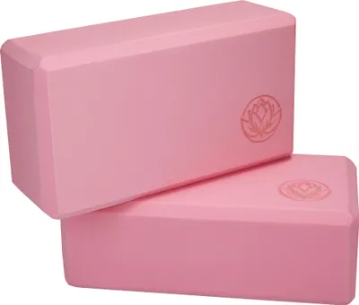 Produktbild von Yoga Block 2er Set VonBueren rosa | 22 x 12 x 7,5 cm je Yogablock | Yogablöcke für Damen und Herren aus EVA  | Klötze für Pilates
