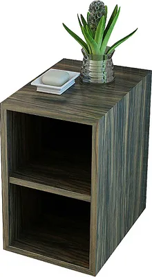 Produktbild von Jet-Line Mittelschrank Brixen Zebraoptik dunkel dark zebra Badschrank Hängeschrank Holzoptik Schrank Badezimmer Ablage Regal Badmöbel Badregal Badezimmerschrank Wandschrank Staufach Fachboden Badkommode Unterschrank Erweiterung Zubehör Fachboden Zusatz