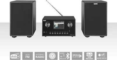 Produktbild von Imperial DABMAN i310 CD Hybrid Mikro-HiFi-System DAB+ / FM / Internet / Bluetooth Schwarz