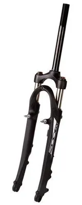 Zdjęcie produktu dla Widelec amortyzowany 28 cali 1-przewodowy hamulec V-brake + hamulec tarczowy Zoom Matt Black