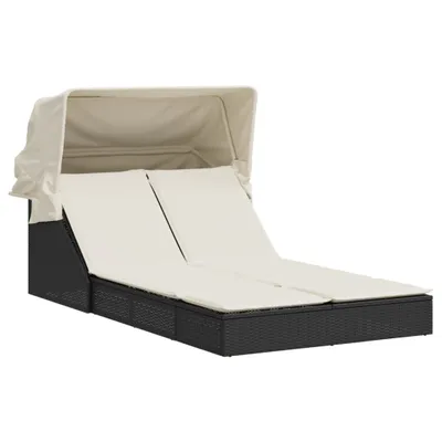 Produktbild von VidaXL 368637, Lounge, Gepolsterter Sitz, Polyrattan, Stahl, Cremefarben, Weiß, 110 kg, 1080 mm