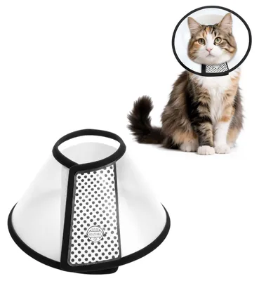 Productafbeelding van Halskraam voor huisdieren, transparante kunststof anti-lek kragen voor katten en kleine honden
