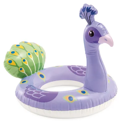 Produktbild von INTEX 59221NP Schwimmring Big Animal für Kinder 3-6 Jahre Vinyl 0,23mm Pool Pfau