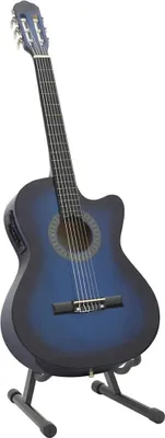 Immagine prodotto di vidaXL Set di 12 pezzi per chitarra occidentale con equalizzatore e 6 corde Blu