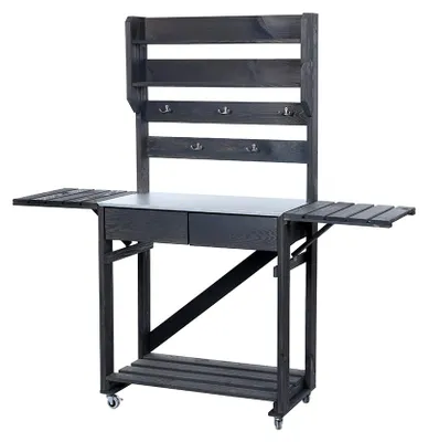 Obrázok produktu pre Drevený stolík Westmann Fauna antracit 157x38x156 cm