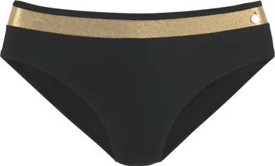 Produktbild von LASCANA Bikini-Hose Elodie schwarz-goldfarben Größe 36